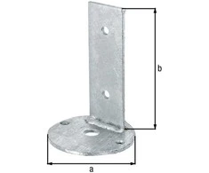 Universalus tvirtinimas-kampas/cinkuotas Ø100xL150mm
