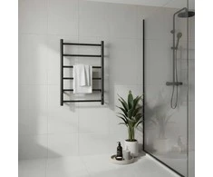 Plaukų džiovintuvas Elektrinis rankšluosčių džiovintuvas Thema Lux BK109W-6T, juodas, 54 cm x 71,5 cm, 80 W