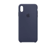 Apple iPhone XS Max Silikoninis dėklas - Vidurnakčio mėlynas