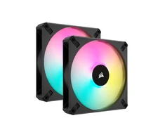 Corsair | 140 mm PWM dviejų ventiliatorių komplektas | iCUE AF140 RGB ELITE | Dėklo ventiliatorius