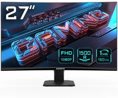 Gigabyte | Gaming Monitorius | GS27FC EK1 | 27 " | VA | FHD | 16:9 | 180 Hz | 1 ms | 1920 x 1080 | 250 cd/m² | HDMI jungtys quantity 2 | Juodas