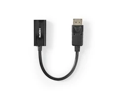 Nedis 0,2 m DisplayPort 1.2 – HDMI laidas, juodas [DisplayPort Male – HDMI Female]