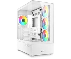 Sharkoon AK6 RGB ATX 1xGlas Baltas