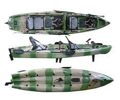 Dvivietė žvejybinė minama baidarė AMBER CARP TANDEM 13.5, 410 x 90 x 39 cm