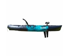 Vienvietė modulinė minama žvejybinė baidarė AMBER GOBY I 8.9, FLAP pedal, 274 x 80 x 35 cm, Juodas Teal, HDPE (Nemokamas pristatymas) (Nemokamas pristatymas)