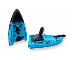 Vienvietė modulinė minama žvejybinė baidarė AMBER GOBY I 8.9, FLAP pedal, 274 x 80 x 35 cm, Juodas Teal, HDPE (Nemokamas pristatymas) (Nemokamas pristatymas)