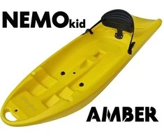 Vienvietė SIT-ON-TOP baidarė AMBER NEMO KID, 182.5 x 61 x 23 cm, Geltona, iki 55 kg