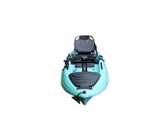 Vienvietė žvejybinė minama baidarė AMBER CEBO 9.4, FLAP pedal, 285 x 85 x 35 cm, Juodas Cyan, HDPE