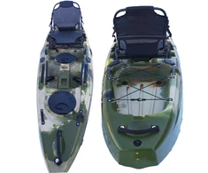 Vienvietė žvejybinė SIT-ON-TOP baidarė AMBER BAIT COMFORT, 301 x 78 x 37 cm, LDPE, 29 kg, Jungle Camo