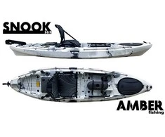 Vienvietė žvejybinė baidarė AMBER SNOOK 10.5, 320 x 82 x 32 cm, Winter Camo, HDPE