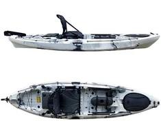Vienvietė žvejybinė baidarė AMBER SNOOK 10.5, 320 x 82 x 32 cm, Winter Camo, HDPE