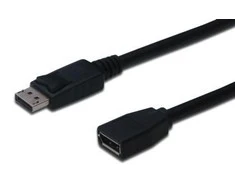 Assmann Electronic ASSMANN DisplayPort ilgintuvas AWG 28 2xshielded juodas DP M/DP F 2m