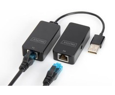 Assmann Electronic Assmann elektroninis DIGITUS USB 2.0 ilgintuvas Skirtas naudoti su Cat5/5e/6 kabeliu iki 50m