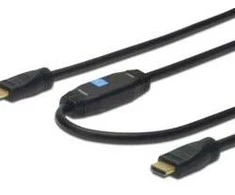 Assmann Electronic ASSMANN HDMI didelės spartos jungties kabelis tipas A w amp. M M 15.0m w Ethernet Ultra HD 24p CE auksinis bl