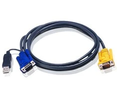 ATEN 2L-5202UP ATEN KVM kabelis (HD15-SVGA, USB, USB) - 2m