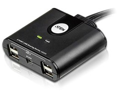 Aten 2 prievadų USB 2.0 periferinio bendrinimo įrenginys | Aten | USB 2.0 | 2 x 4 USB 2.0 periferinio bendrinimo jungiklis