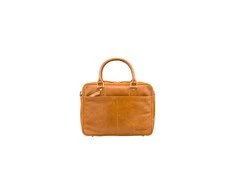 DBRAMANTE1928 ROSENBORG LEATHER BAG FOR 14" NOTEBOOK - GOLDEN TAN