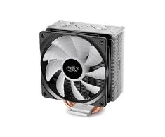 „Deepcool Gammaxx GT“ aušintuvas, 0,5 mm storio pelekai ir 4 šilumos vamzdžiai, 120 mm RGB ventiliatorius, „Intel /115x/1366/20XX“ ir „AMD AM x/FM x“ universalus, „Oro vėsintuvas“, „Intel 150W“, „AMD 140 W“