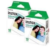 Fujifilm instax SQUARE GLOSSY(2x10pl Dvipakis) Momentinės fotoplokštelės (4547410549157/4547410370003/8720094753829)