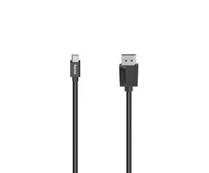 Hama Mini DisplayPort uz DisplayPort kabelis 4K Ultra HD 1.5m