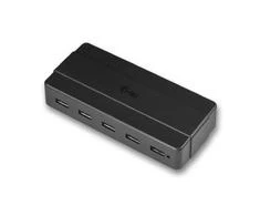 I-tec U3HUB742 sąsajos šakotuvas USB 3.2 Gen 1 (3.1 Gen 1) Type-B 5000 Mbit/ai Juoda