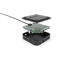 I-TEC USB-C Dviguba Ekrano MST prijungimo stotis 2x DP 1x GLAN 3x USB 3.1 2x USB 2.0 1x USB-C-Data 1x Audio / Mic Jack be maitinimo adapterio