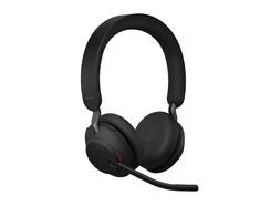 JABRA Evolve2 65 MS Stereo Ausinės on-ear Bluetooth belaidės USB-C noise isolating juodas Certified skirta Microsoft Teams