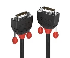 Vaizdo Kabelis - LINDY Juodas Line DVI-D Single Link Kabelis, M/M, 5 m, Juodas