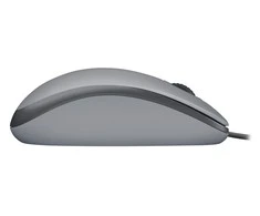 Tyli pelė su laidu Logitech M110, Pilka