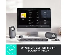Logitech Z407 Bluetooth kompiuterio garsiakalbiai su žemųjų dažnių garsiakalbiu ir belaidžiu valdymu