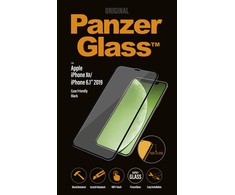 Panzer Glass Ekrano apsauga PREMIUM TEMPERED stiklas 3D ekrano apsauga pilnas dangtelis iPhone 11 Casefriendly (Juodas)