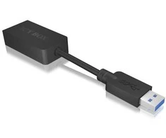 Raidsonic ICY BOX USB 3.0 į VGA adapteris – iki 1080p Full HD raiška (1920x1080px). VGA, USB 3.0
