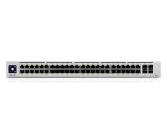 Šakotuvas UBIQUITI USW-PRO-48-POE UniFi komutatorius, 48 x 600 W, 48 gigabito RJ45 prievadai, 4 SFP+ prievadai, PoE++
