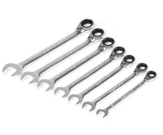 Kamasa Tools Kombinuotų veržliarakčių su terkšle rinkinys 7vnt. dėžutėje