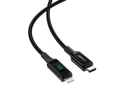 USB laidas Acefast C6-01 MFi PD30W USB-C to Lightning 1.2m juodas