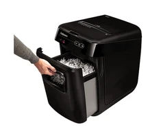 Fellowes Cross-Cut | AutoMax 200C | Juodas | Popieriaus smulkinimas | Kompaktinių diskų smulkinimas | Kreditinių kortelių smulkinimas