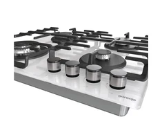 Gorenje | Kaitlentė | GTW642SYW | Dujos ant stiklo | Degiklių / virimo zonų skaičius 4 | Sukamosios rankenėlės | Baltas