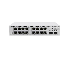 Šakotuvas MikroTik Cloud Smart Switch su SwitchOS darbalaukio dėklu | CSS318-16G-2S+IN