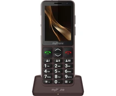 „myPhone Bueno LTE Praline“ kolekcija | Rudas | 2,8 colio | IPS | 48 MB | 128 MB | Viena SIM | „MicroSD“ | 3G | „Bluetooth“ | Pagrindinės kameros raiška 2 MP | 2000 mAh