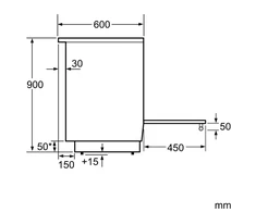 Indukcinė viryklė Bosch HLN39A060U, juoda