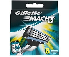 "Gillette Mach3" papildymas 8 vienetai