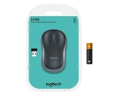 Bevielė pelė Logitech M185 pilka