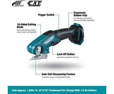 Makita CP100DZ Akumuliatorinis universalus multicutter, Be akumuliatorių ir kroviklio!