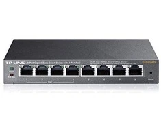 TP-Link 8 prievadų "Gigabit Easy Smart" komutatorius su 4 prievadų PoE (TL-SG108PE)