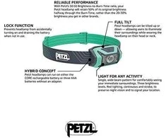 Prožektorius ant galvos Petzl TIKKA, 350 lm, žalias, E061AA02