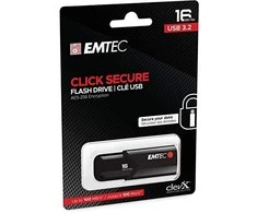Emtec USB3.2 Spustelėkite Secure B120 16GB