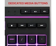 HyperX Alloy Core RGB Membraninė žaidimų klaviatūra, US išdėstymas, su pašvietimu