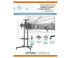 Manhattan 461238 monitoriaus laikiklis arba stovas 177,8 cm (70") Juoda