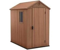 Sodo įrankių namelis Keter Darwin 4x6, rudas, 125,8 x 184,5 x 205 cm
