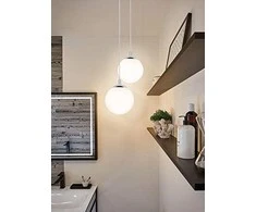 Paulmann Gaublys pakabinamas šviestuvas Pakabinamas šviestuvas IP44 maks. 20W E27 satinas/chromas 230V stiklas/metalas
